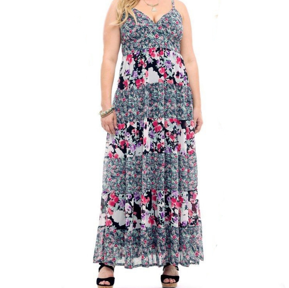 Floral Tiered Maxi Sundress